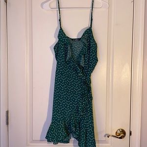 Green Heart Pattern Dress